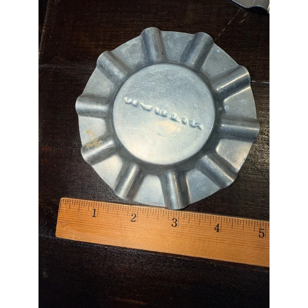 Vintage Martin Ashtrays Set of 4 Aluminum‎ Metal MCM Retro Ashtray Dish